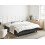 Beliani Adjustable Bed without Headboard Fabric DUKE 180 x 200 cm (EU Super King) Dark Grey 2