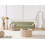 Beliani Sofa 3 Seater SOSJO Fabric Olive Green 2
