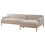Beliani Corner Sofa 3 Seater SOSJO Fabric Light Brown Left Hand 2