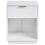 Beliani 1 Drawer Bedside Table SUMMERVILLE White 5