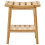 Beliani Side Table TREMONT Bamboo Light Brown 4