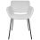 Beliani Set of 2 Dining Chairs AXTEL Fabric Light Grey 4