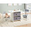 Beliani Kids Table with Chairs YALGOO White 2