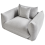 Beliani Armchair LUVOS Fabric Light Grey 6