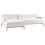 Beliani Corner Sofa 3 Seater SOSJO Boucle Off-White Right Hand 5