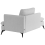 Beliani Right-Hand Chaise Longue SIEVOZ Fabric Light Grey 5