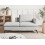 Beliani Right-Hand Chaise Longue SIEVOZ Fabric Light Grey 2
