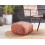 Beliani Pouffe BODLA Synthetic Material Light Red 2