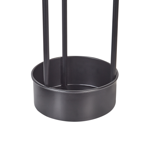 Beliani Umbrella Stand MONNAIE Metal Black 1
