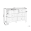 Beliani 6 Drawer Chest ASSISI White 3