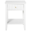 Beliani 1 Drawer Bedside Table ASSISI White 5