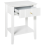 Beliani 1 Drawer Bedside Table ASSISI White 6