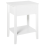 Beliani 1 Drawer Bedside Table ASSISI White 2