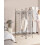 Beliani 3 Panel Room Divider NOALE Black 135 cm 170 cm 2