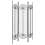 Beliani 3 Panel Room Divider NOALE Black 135 cm 170 cm 4