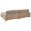 Beliani Corner Sofa 3 Seater MALOY Fabric Brown Left Hand 5