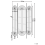Beliani 3 Panel Room Divider NOALE Black 135 cm 170 cm 3