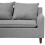 Beliani Corner Sofa 3 Seater ELVENES Fabric Light Grey Right Hand 8