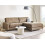 Beliani Corner Sofa 3 Seater MALOY Fabric Brown Left Hand 2