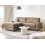 Beliani Corner Sofa 3 Seater MALOY Fabric Brown Right Hand 2