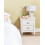Beliani 2 Drawer Bedside Table SHILLINGTON Pine Wood White 2