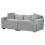 Beliani Sofa 3 Seater KORIO Grey 5