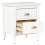 Beliani 2 Drawer Bedside Table SHILLINGTON Pine Wood White 4