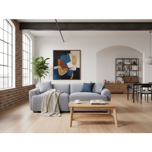 Beliani Sofa 3 Seater KORIO Grey 2