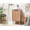 Beliani Vanity Unit JUNIN 45 cm Light Brown 2