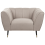Beliani Armchair ORSTA Fabric Taupe 4