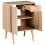 Beliani Vanity Unit CANOAS 60 cm Light Brown 7