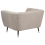 Beliani Armchair ORSTA Fabric Taupe 5