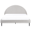 Beliani Bed Fabric MARGUT 160 x 200 cm (EU King Size) Light Grey 4