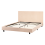 Beliani Bed Boucle ALBI 140 x 200 cm (EU Double) Beige 5