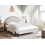 Beliani Bed Fabric MARGUT 160 x 200 cm (EU King Size) Light Grey 2