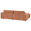 Beliani Corner Sofa 3 Seater LOFOTEN Fabric Light Red Right Hand 3