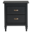 Beliani 2 Drawer Bedside Table SHILLINGTON Pine Wood Black 3