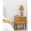 Beliani 2 Drawer Bedside Table TIMMINS Pine Wood Brown 2