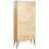 Beliani Bookcase TIMMINS 190 cm Pine Wood Brown 6