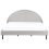 Beliani Bed Fabric MARGUT 180 x 200 cm (EU Super King) Light Grey 4