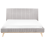 Beliani Bed Chenille TALENCE 160 x 200 cm (EU King Size) Light Grey 2