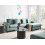 Beliani Corner Sofa OSLO Velvet Teal Left Hand 2