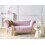 Beliani Chaise Longue NANTILLY Velvet Light Violet 5