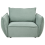 Beliani Armchair KUNES Fabric Light Green 3