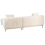 Beliani Corner Sofa STENUM Corduroy Off-White Left Hand 6