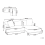 Beliani Corner Sofa STENUM Corduroy Off-White Left Hand 3