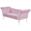 Beliani Chaise Longue NANTILLY Velvet Light Violet 2