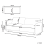 Beliani Sofa 3 Seater SALAND Fabric White 3