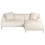 Beliani Corner Sofa STENUM Corduroy Off-White Left Hand 4