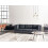 Beliani Modular Sofa 3 Seater UNSTAD Faux Leather Black 2